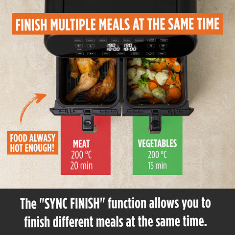 Air Fryer Infinity PRO XXL with double basket