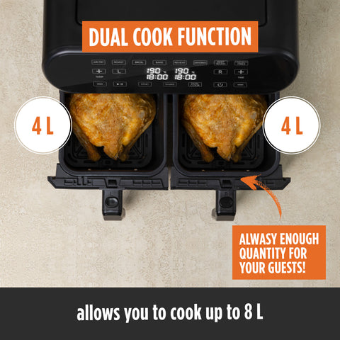 Air Fryer Infinity PRO XXL with double basket