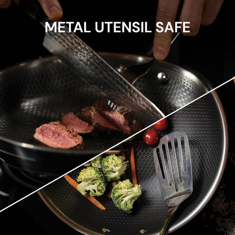 Premium saute pan with lid Rosmarino HexaPro - 24 cm