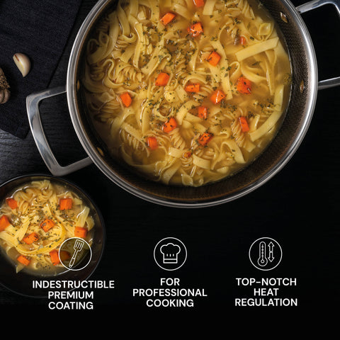 Premium pot with lid Rosmarino HexaPro - 24 cm