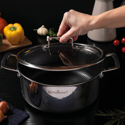 Premium pot with lid Rosmarino HexaPro - 24 cm