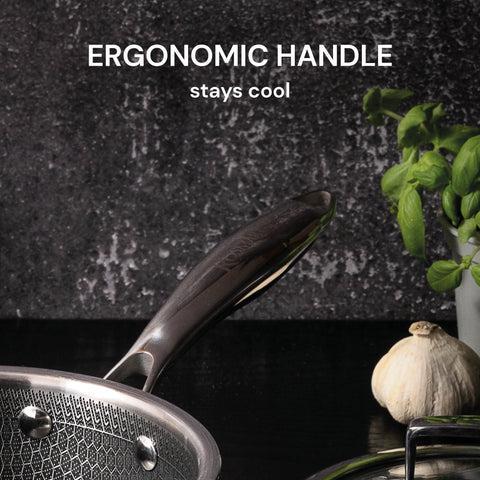 Premium low casserole with lid Rosmarino HexaPro - 28 cm