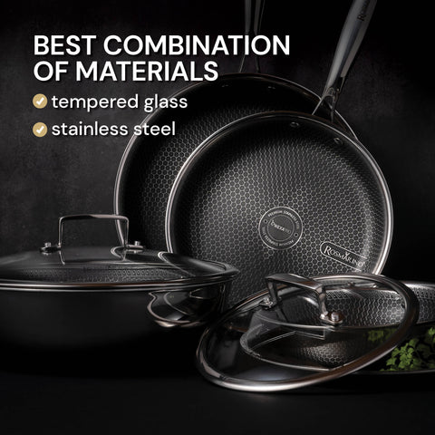 Glass Lid Rosmarino HexaPRO - 24 cm