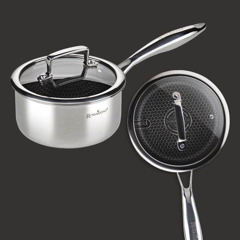 Premium saucepan with lid Rosmarino HexaPRO - 16 cm