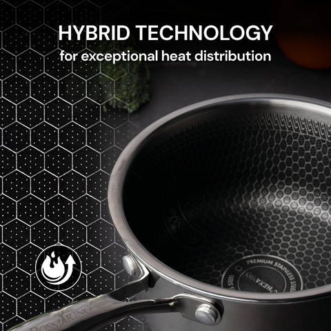 11-piece Rosmarino HexaPRO cookware set